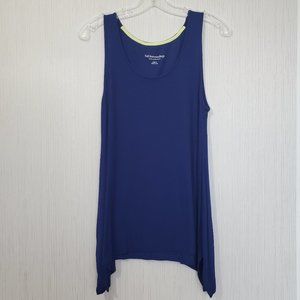 Soft Surroundings ribbed tunic tank‎ with shark bite hemline